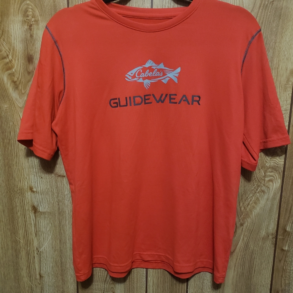Dry Quick Tee Sun Protection, Youth XL Red Tee Insect Repell Cabelas Guidewear
